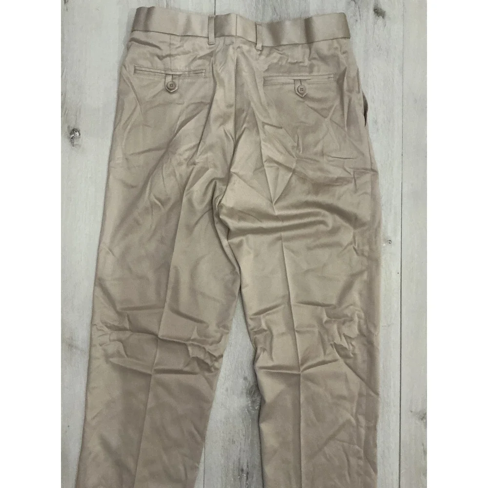 Peter Christian Mens Classic Fit Khaki Dress Pants Size 34x32‎ New With Tags